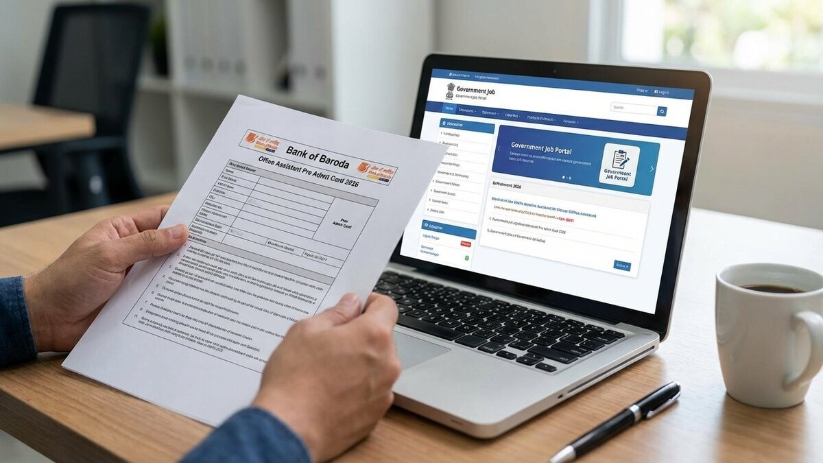Bank of Baroda Office Assistant Pre Admit Card 2026