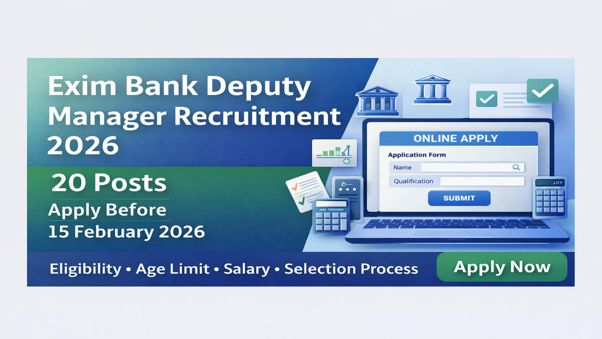 Exim Bank Deputy Manager Recruitment 2026