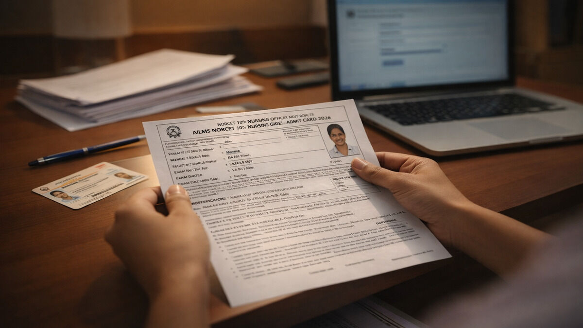 AIIMS NORCET 10th Nursing Officer Admit Card 2026